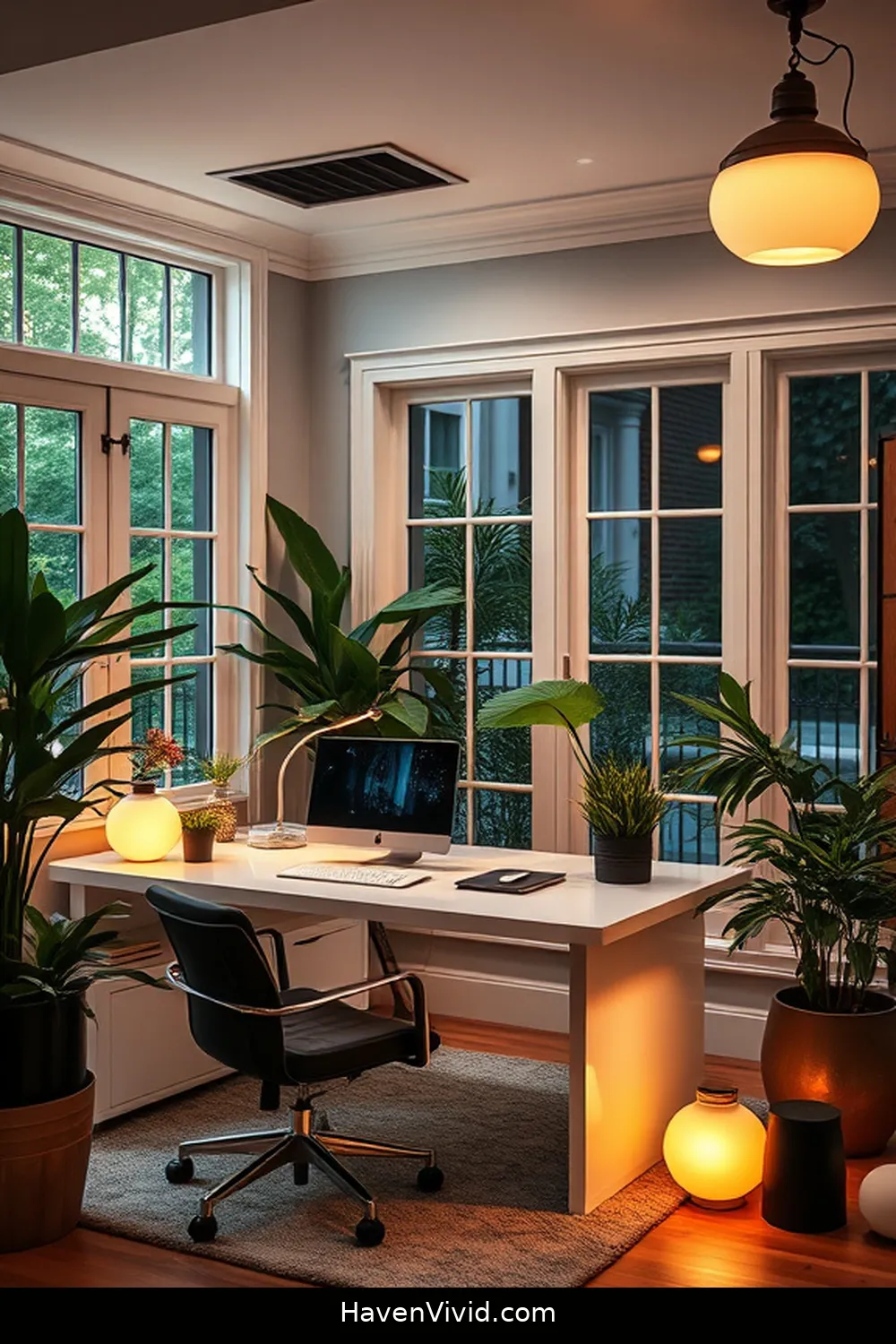 Achieve a Glamorous Lifestyle in Your Home Office Using Solar-Powered Lights 6 Ambient Solar Lighting for a Relaxing Atmosphere for Achieve a Glamorous Lifestyle in Your Home Office Using Solar-Powered Lights