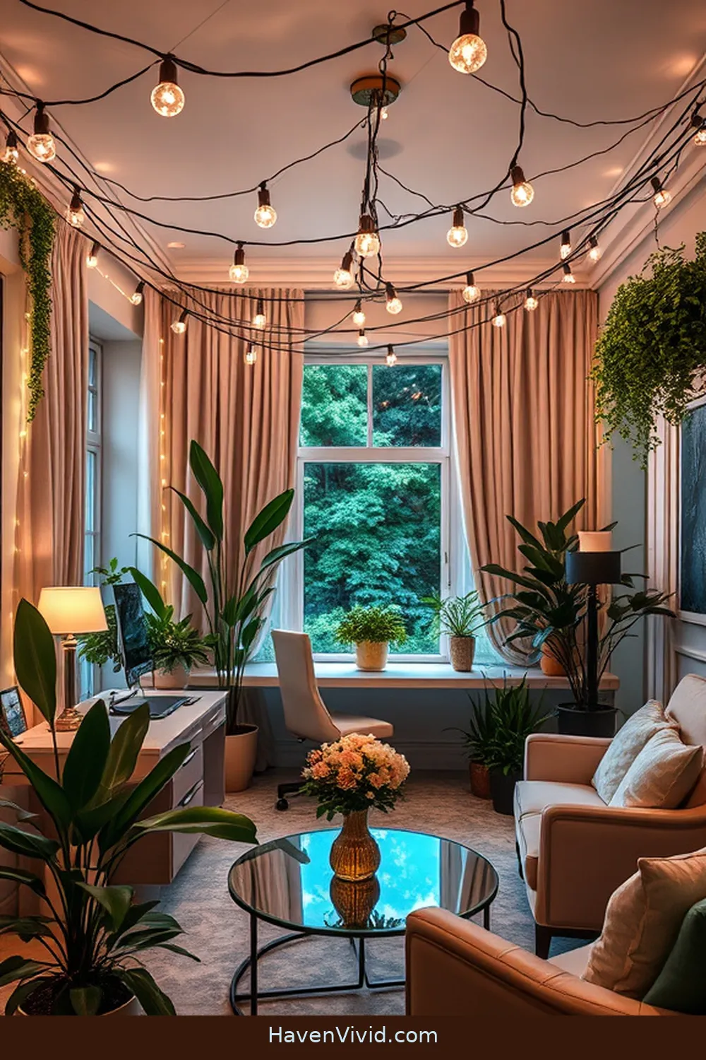 Achieve a Glamorous Lifestyle in Your Home Office Using Solar-Powered Lights 7 Incorporating Solar String Lights Into Your Decor for Achieve a Glamorous Lifestyle in Your Home Office Using Solar-Powered Lights