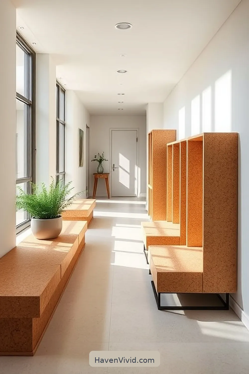 Achieve a Minimalist Lifestyle Hallway Using Cork Decor 5 Functional Cork Furniture for Hallways for Achieve a Minimalist Lifestyle Hallway Using Cork Décor