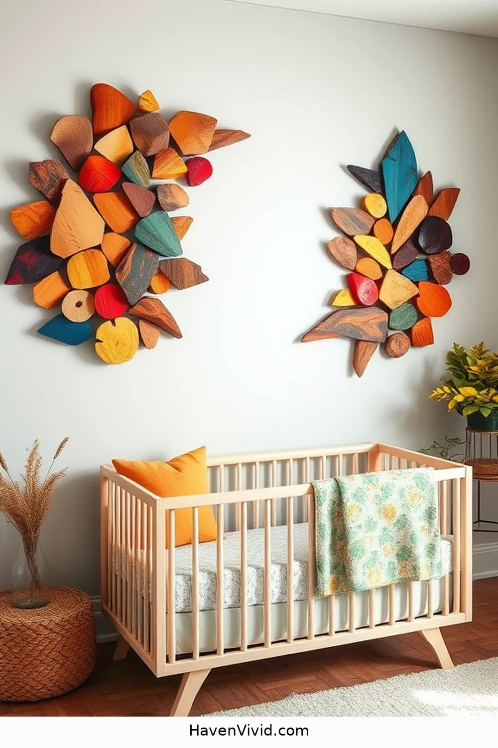 Artistic Nursery Spaces: 3 Creative Designs Using Recycled Wood 3 Captivating Wall Art Installations for Artistic Nursery Spaces: 3 Creative Designs Using Recycled Wood