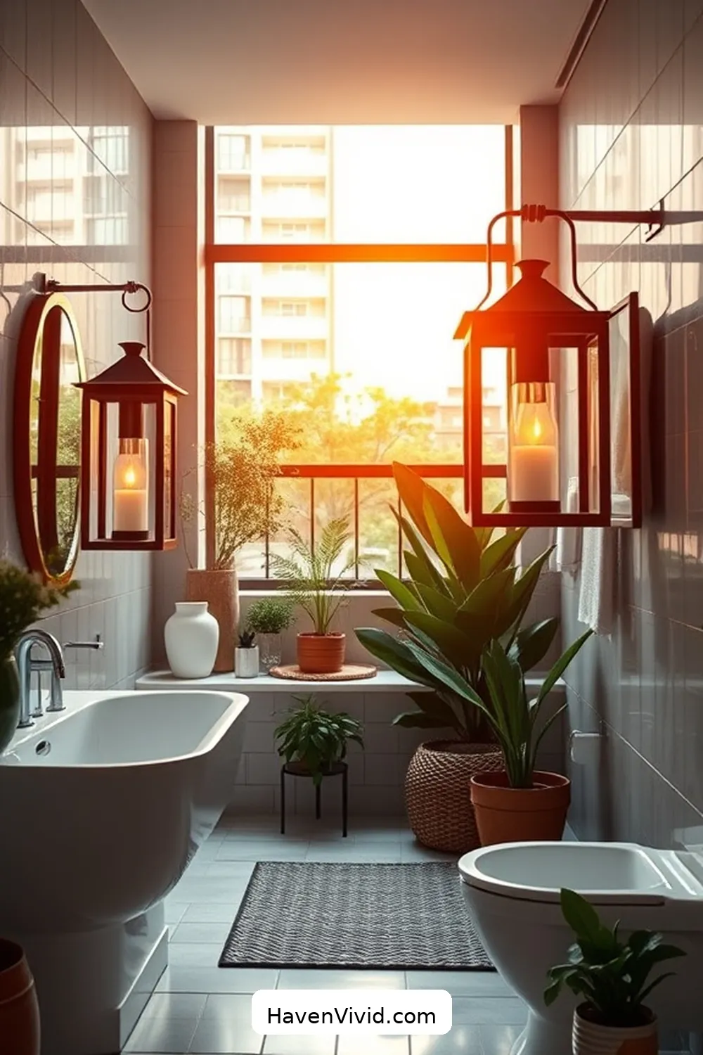 Brighten Your Urban Bathroom With Solar-Powered Lights: 3 Ways 4 Incorporate Solar Lanterns for Versatile Lighting for Brighten Your Urban Bathroom With Solar-Powered Lights: 3 Ways