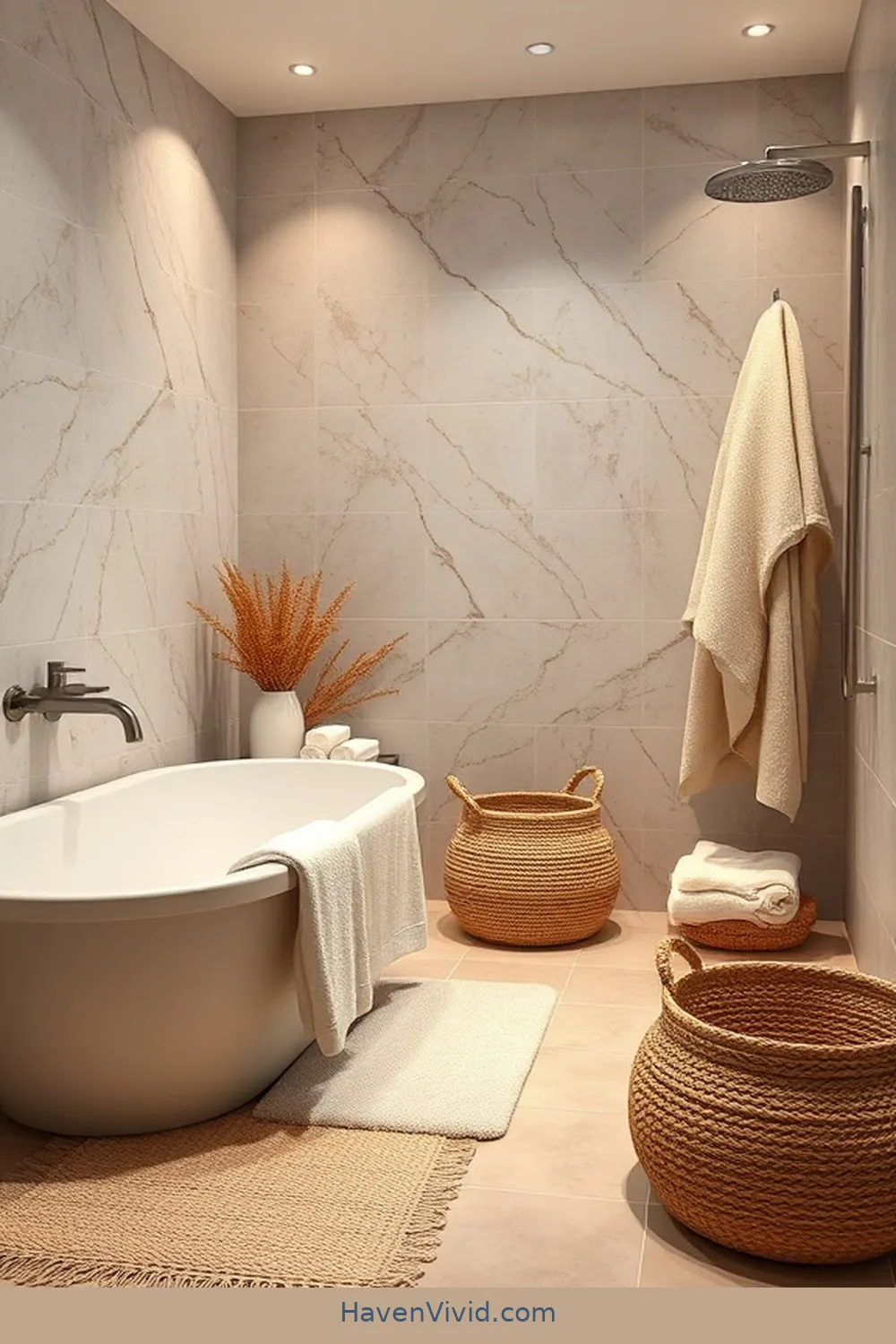 Create Artistic Bathroom Spaces Using Natural Fibers 2 The Beauty of Cotton in Bathroom Textiles for Create Artistic Bathroom Spaces Using Natural Fibers
