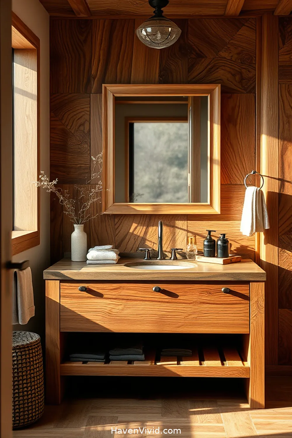 Create Artistic Bathroom Spaces Using Reclaimed Materials 3 Choosing the Right Reclaimed Wood for Your Vanity for Create Artistic Bathroom Spaces Using Reclaimed Materials