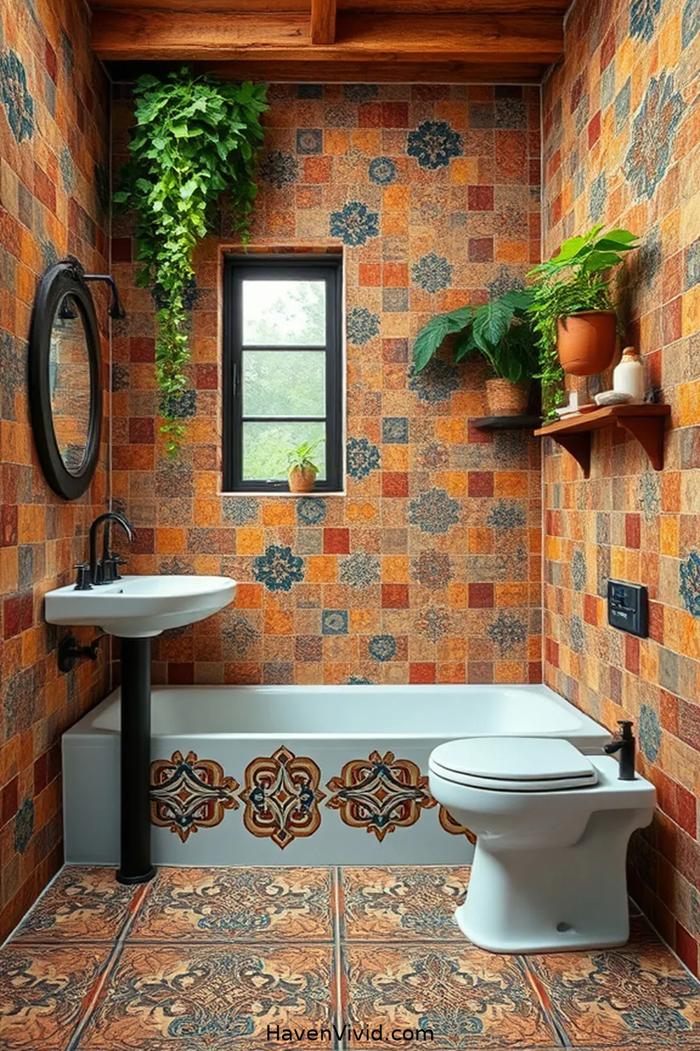 Create Artistic Bathroom Spaces Using Reclaimed Materials 4 Incorporating Vintage Tiles for Unique Aesthetics for Create Artistic Bathroom Spaces Using Reclaimed Materials