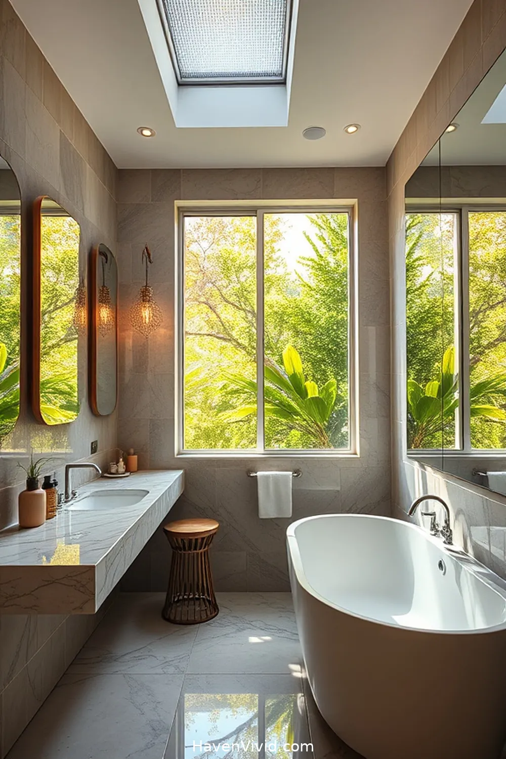 Create Artistic Bathroom Spaces Using Solar-Powered Lights 10 Enhancing Natural Light With Reflective Surfaces for Create Artistic Bathroom Spaces Using Solar-Powered Lights