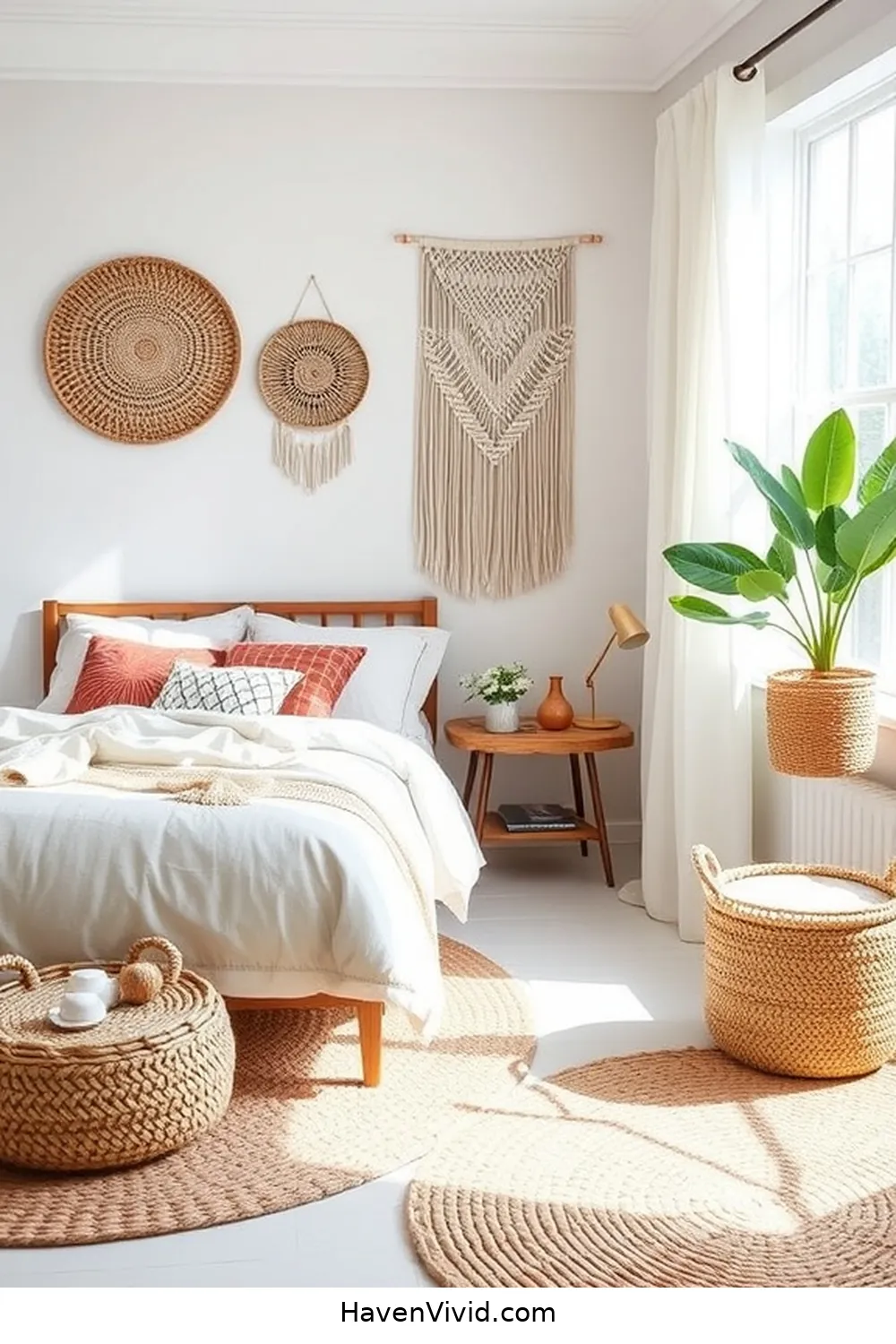 Create Artistic Bedroom Spaces Using Natural Fibers 8 Artisanal Touches: Handcrafted Decor With Natural Fibers for Create Artistic Bedroom Spaces Using Natural Fibers