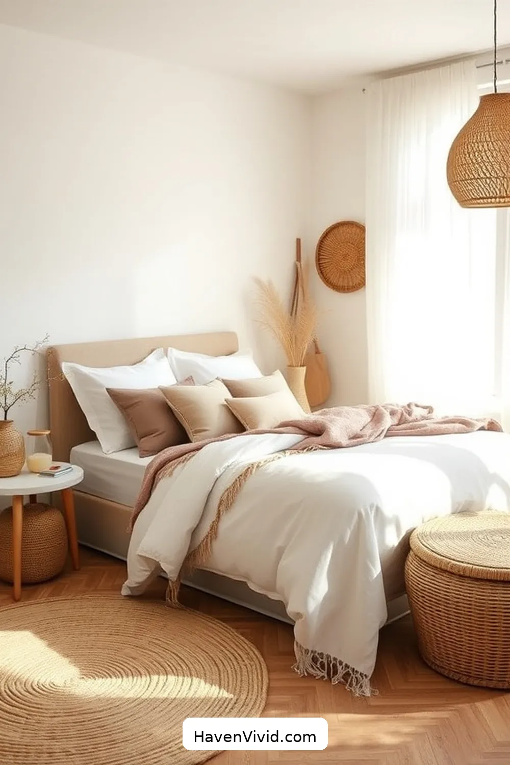 Create Artistic Bedroom Spaces Using Natural Fibers 2 The Benefits of Using Natural Fibers in Your Bedroom for Create Artistic Bedroom Spaces Using Natural Fibers