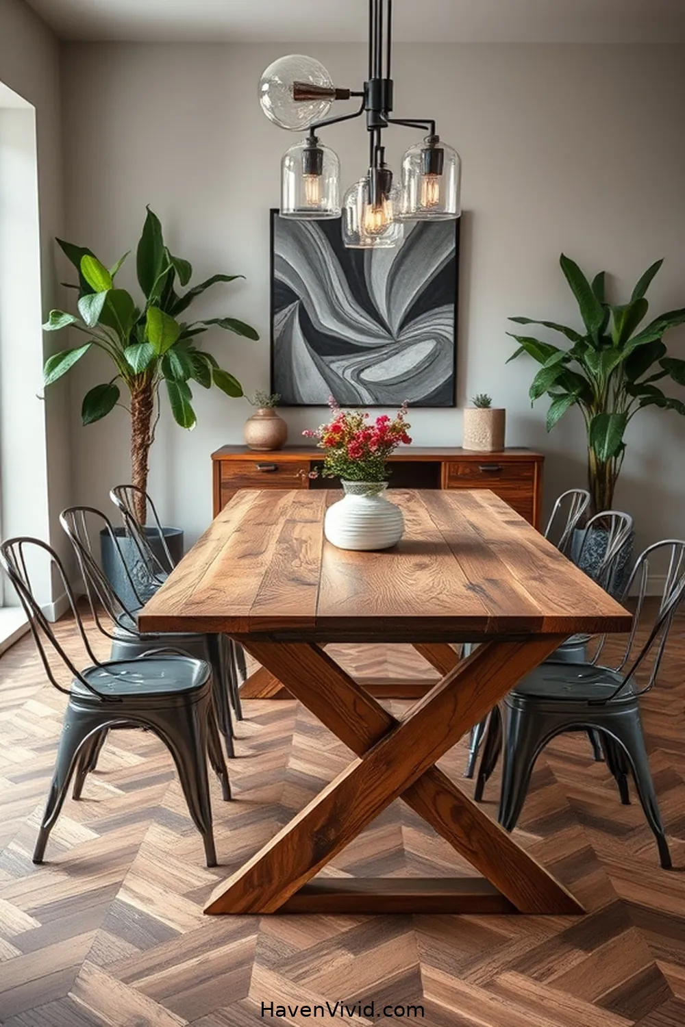 Create Artistic Dining Rooms Using Recycled Wood 9 Designing a Mixed-Material Dining Room for Create Artistic Dining Rooms Using Recycled Wood