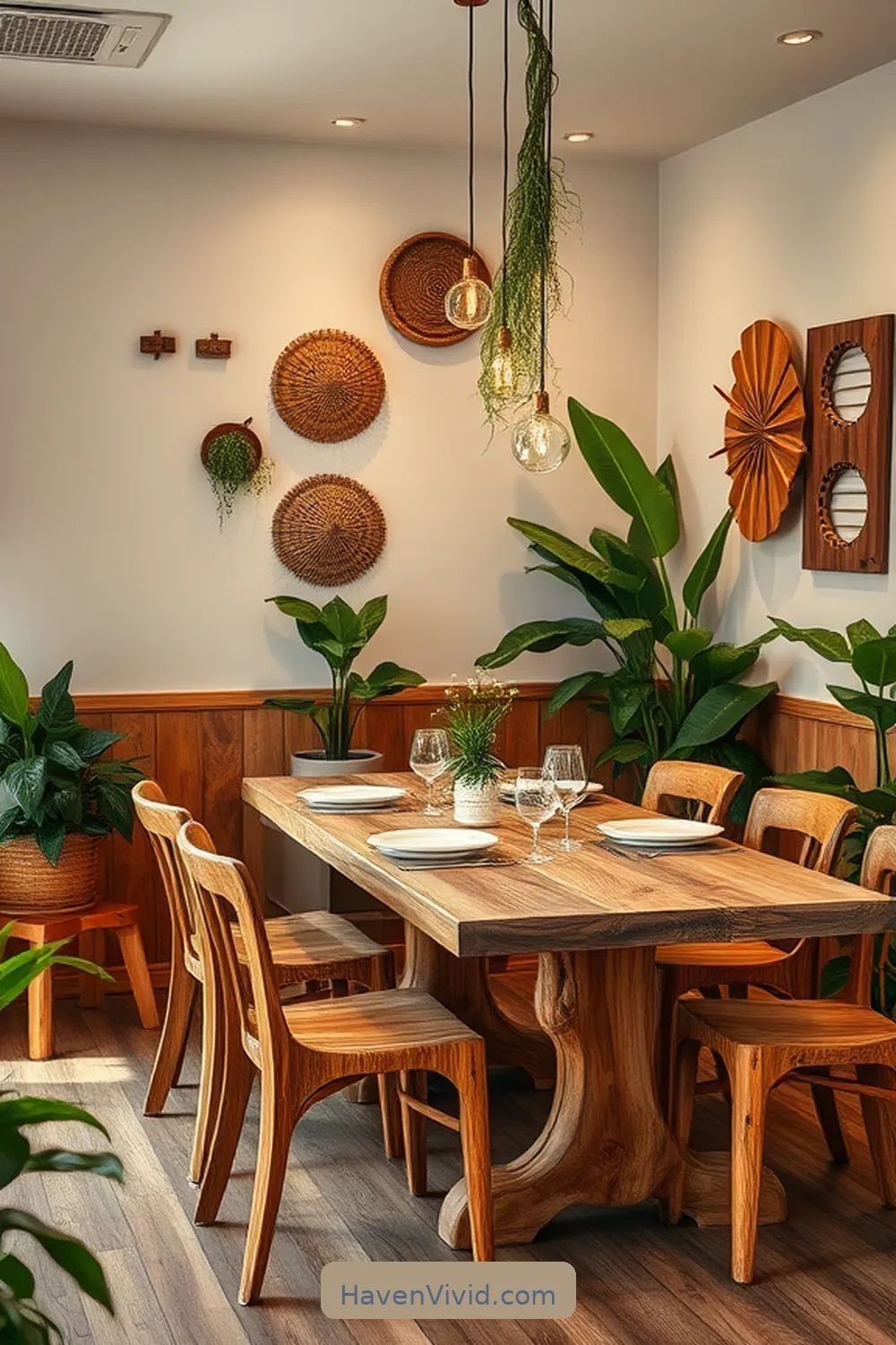 Create Artistic Dining Rooms Using Recycled Wood 10 Eco-Friendly Decor Ideas for a Cozy Atmosphere for Create Artistic Dining Rooms Using Recycled Wood