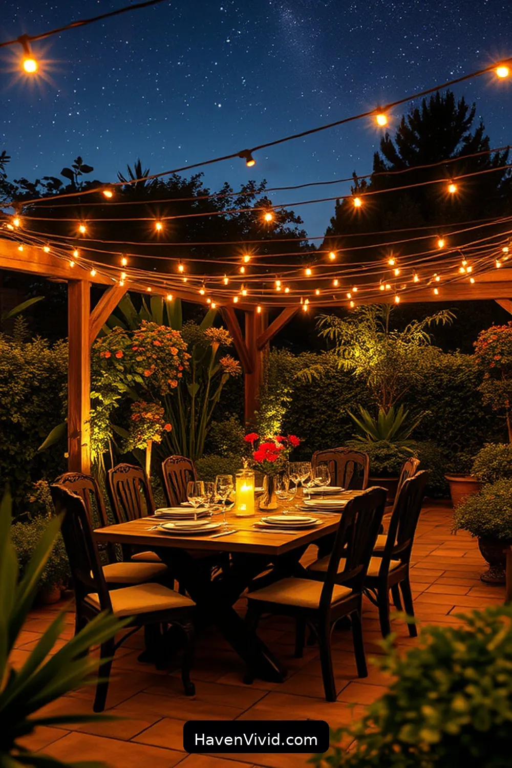 Create Artistic Dining Rooms Using Solar-Powered Lights 7 Outdoor Dining Room Ideas With Solar-Powered Lighting for Create Artistic Dining Rooms Using Solar-Powered Lights
