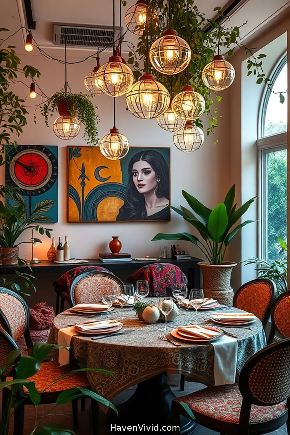 Create Artistic Dining Rooms Using Solar-Powered Lights 9 Pairing Solar Lights With Artistic Decor Elements for Create Artistic Dining Rooms Using Solar-Powered Lights