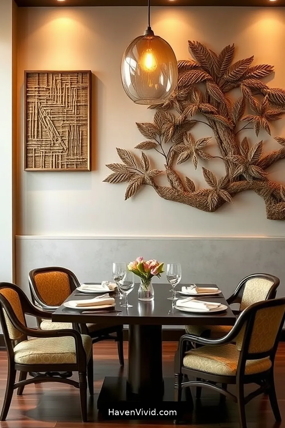 Create Artistic Dining Spaces Using Bamboo Decor 6 Creative Bamboo Wall Art Ideas for Create Artistic Dining Spaces Using Bamboo Decor