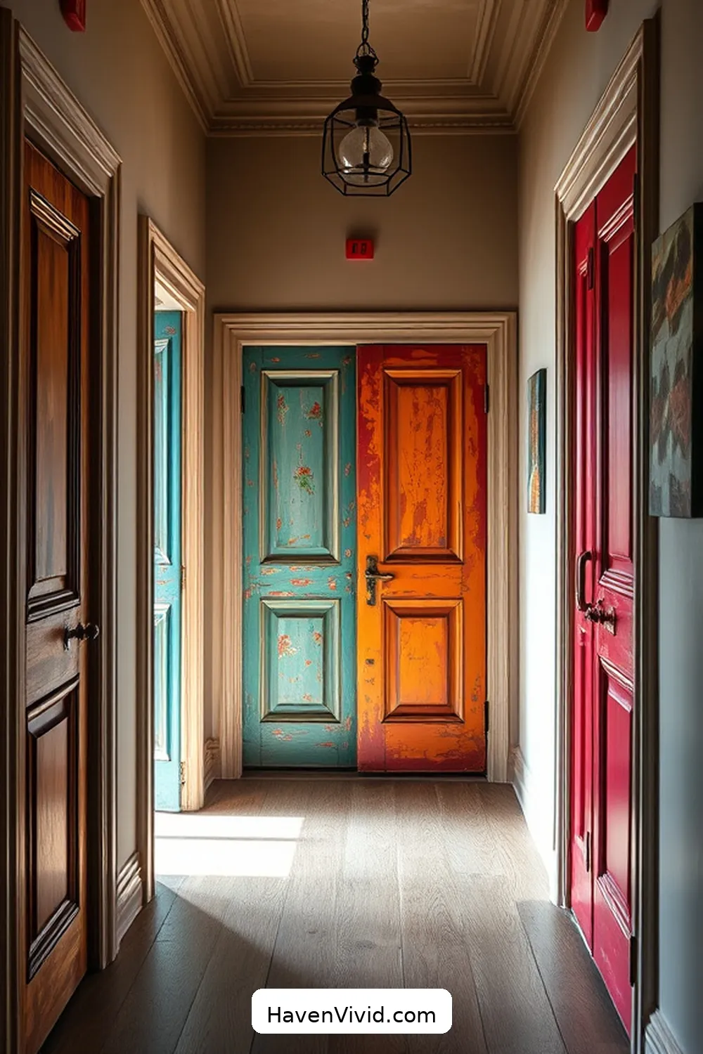 Create Artistic Hallway Spaces Using Reclaimed Materials 5 Transforming Vintage Doors Into Statement Pieces for Create Artistic Hallway Spaces Using Reclaimed Materials