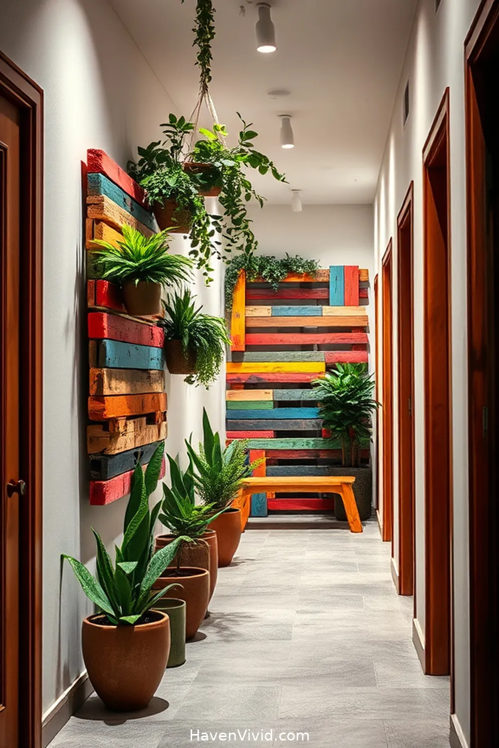 Create Artistic Hallway Spaces Using Recycled Wood 9 Crafting a Statement Piece With Wooden Pallets for Create Artistic Hallway Spaces Using Recycled Wood