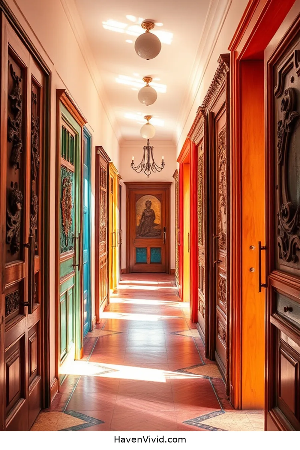 Create Artistic Hallway Spaces Using Recycled Wood 8 Upcycling Old Wooden Doors Into Artistic Displays for Create Artistic Hallway Spaces Using Recycled Wood