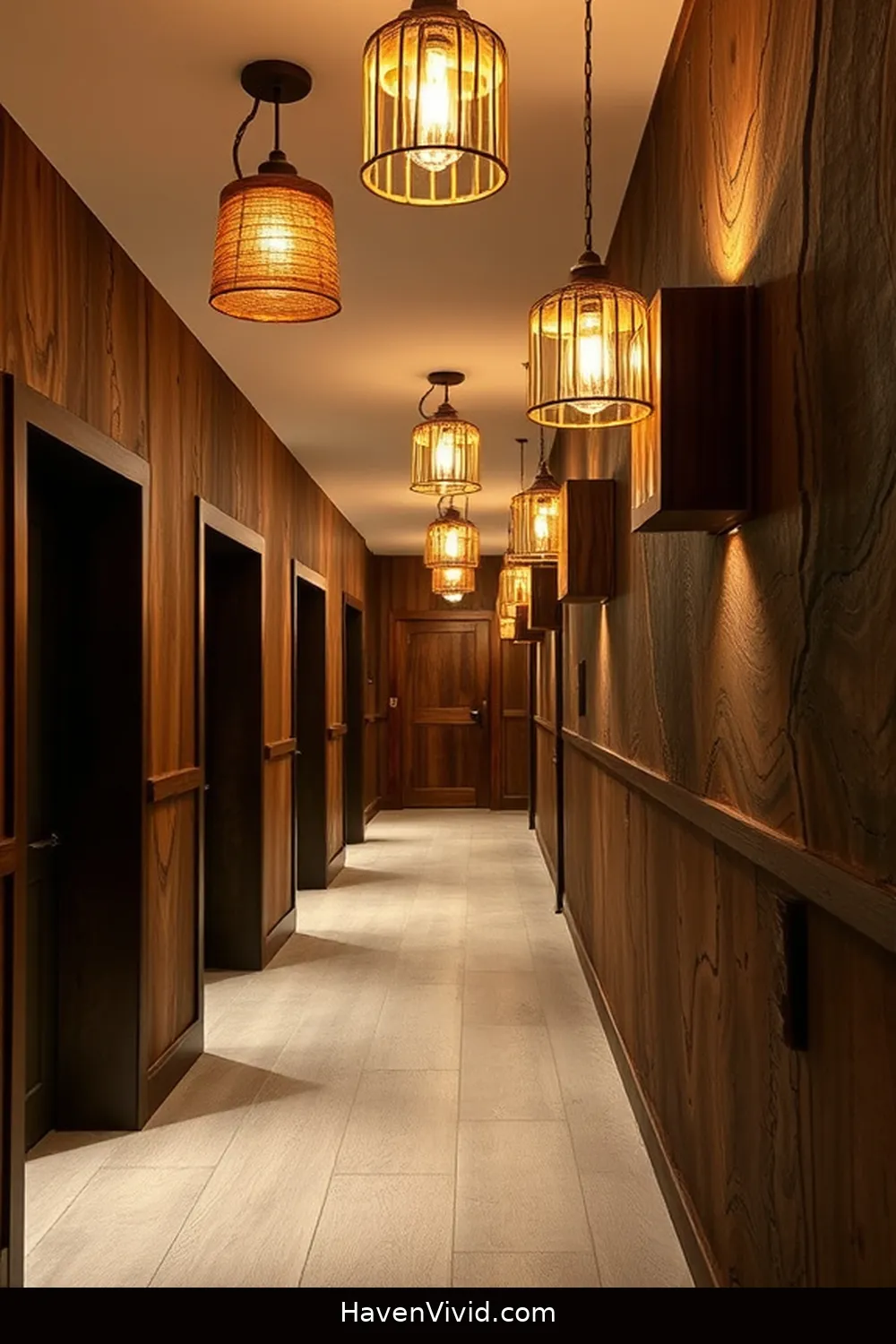 Create Artistic Hallway Spaces Using Recycled Wood 10 Using Recycled Wood for Creative Lighting Solutions for Create Artistic Hallway Spaces Using Recycled Wood