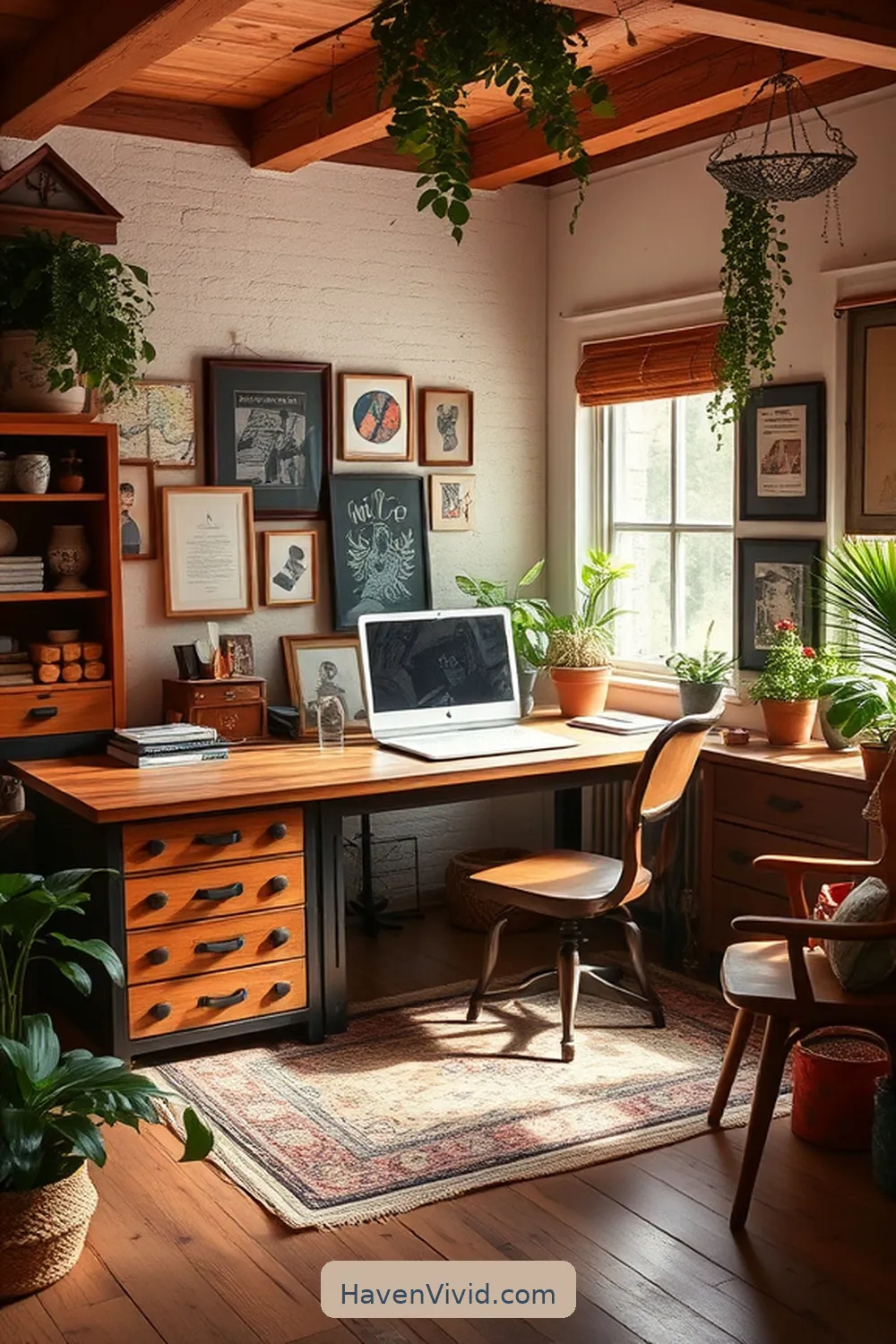 Create Artistic Home Office Spaces Using Reclaimed Materials 4 Choosing the Right Vintage Furniture for Create Artistic Home Office Spaces Using Reclaimed Materials