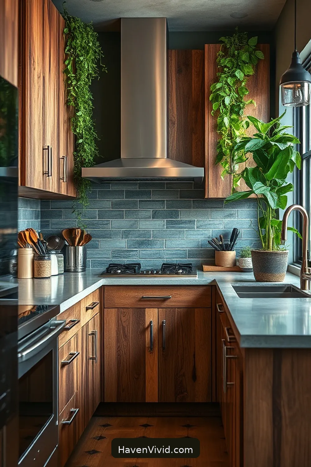 Create Artistic Kitchen Spaces Using Recycled Wood 10 Mixing Recycled Wood With Other Materials for Create Artistic Kitchen Spaces Using Recycled Wood