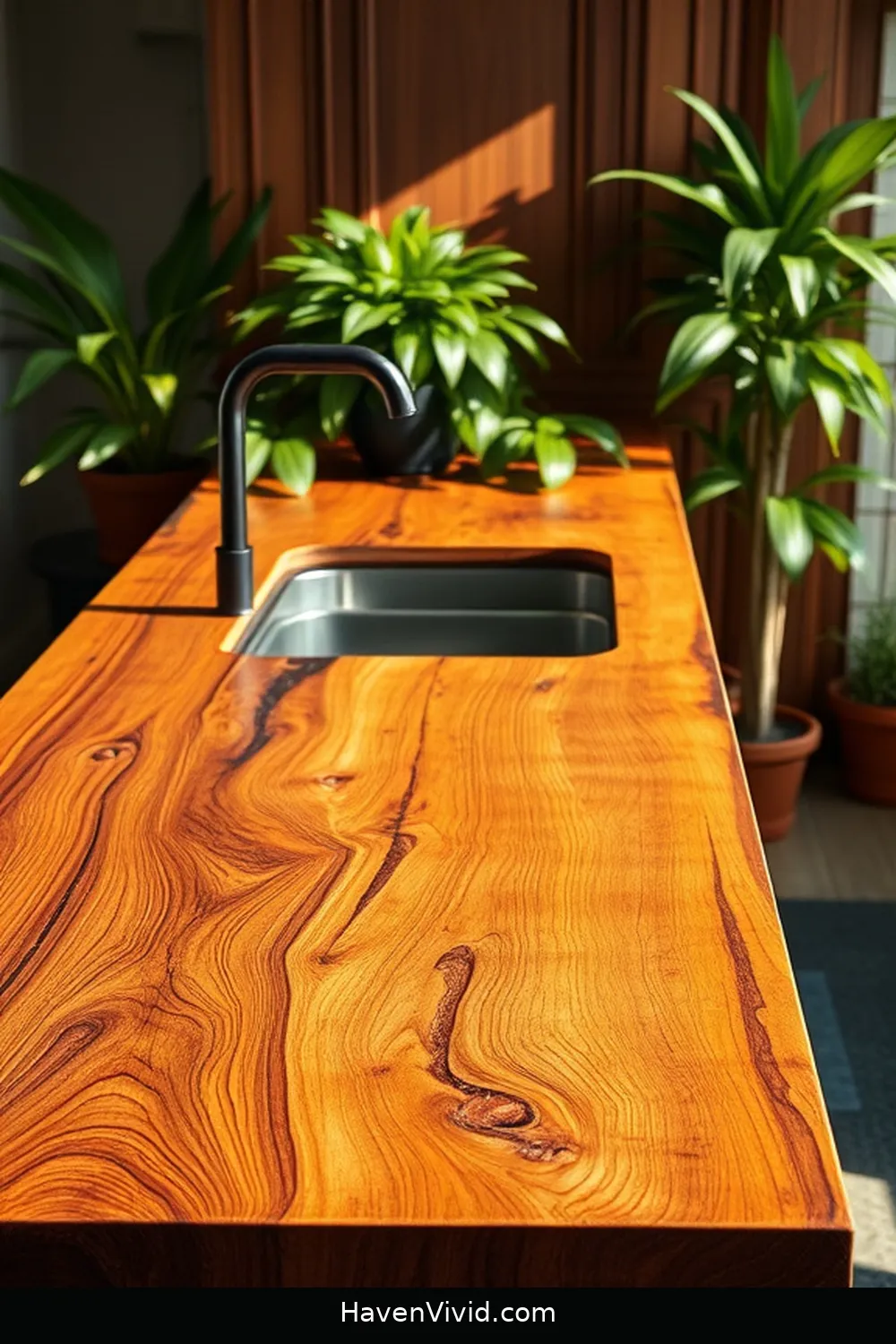 Create Artistic Kitchen Spaces Using Recycled Wood 5 Stunning Recycled Wood Countertops for Create Artistic Kitchen Spaces Using Recycled Wood