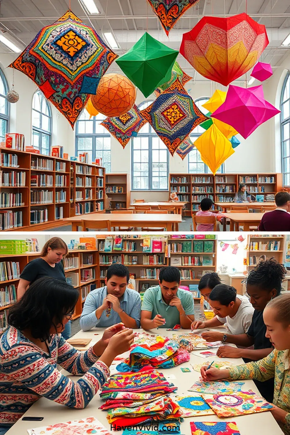 Engaging the Community in Fabric Projects for Create Artistic Library Spaces Using Upcycled Fabric