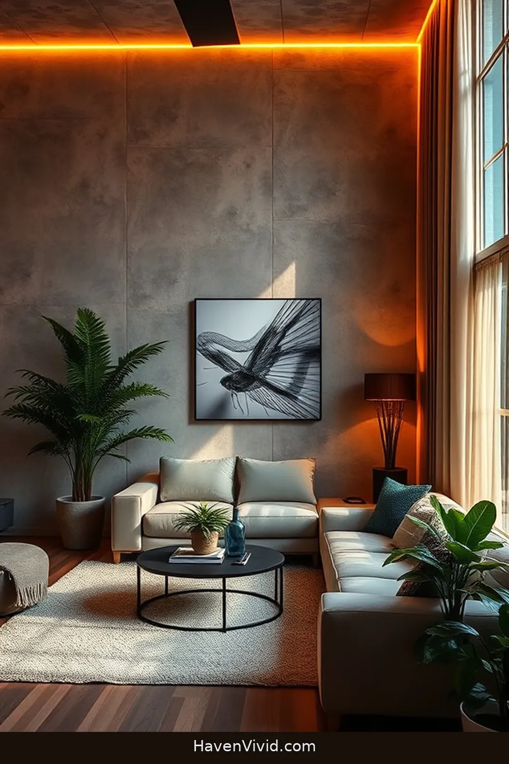 Create Artistic Living Room Spaces Using Solar-Powered Lights 9 Using Solar-Powered LED Strips for Unique Effects for Create Artistic Living Room Spaces Using Solar-Powered Lights