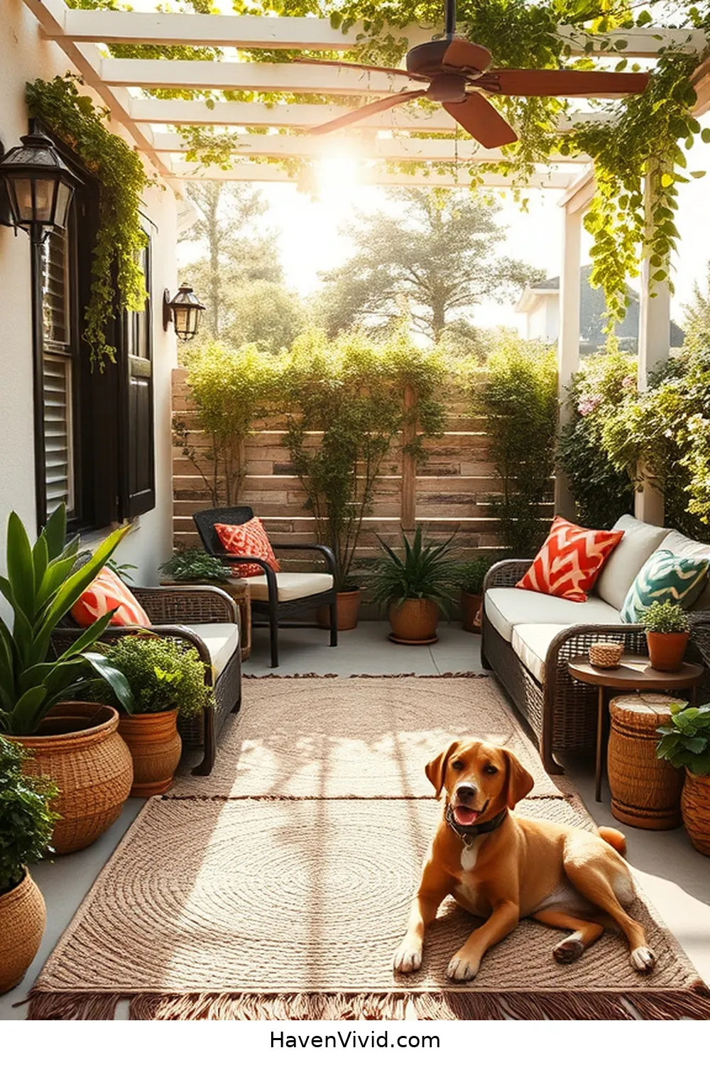Create Artistic Outdoor Patios Using Natural Fibers 4 Creating a Cozy Atmosphere With Woven Rugs for Create Artistic Outdoor Patios Using Natural Fibers