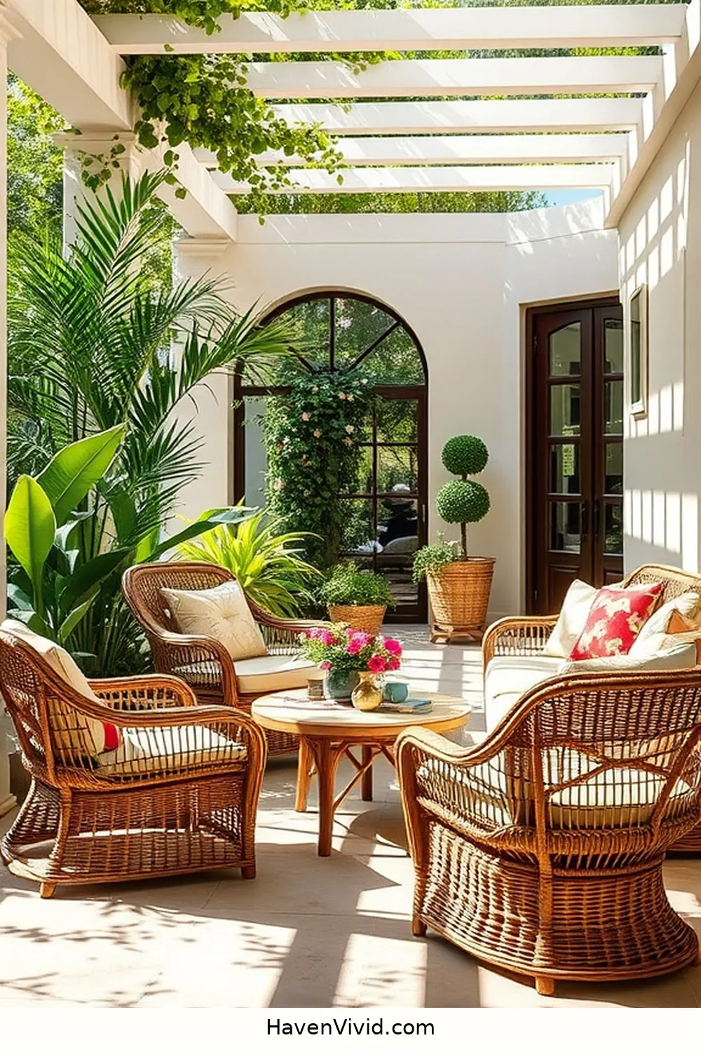 Create Artistic Outdoor Patios Using Natural Fibers 7 Incorporating Natural Fiber Furniture for Create Artistic Outdoor Patios Using Natural Fibers