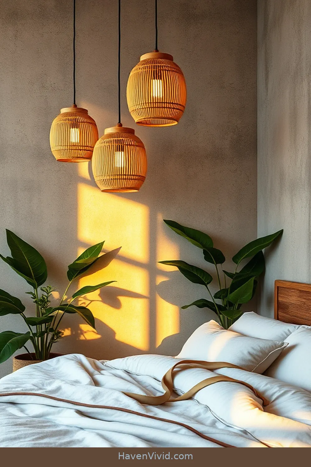 Bamboo Lighting: Creating a Warm Ambiance for Create Artistic Spaces in Your Bedroom Using Bamboo