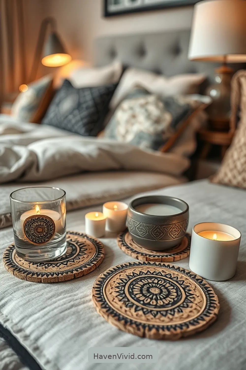 Create Artistic Spaces in Your Bedroom Using Cork 7 Crafting Cork Coasters and Accessories for Create Artistic Spaces in Your Bedroom Using Cork
