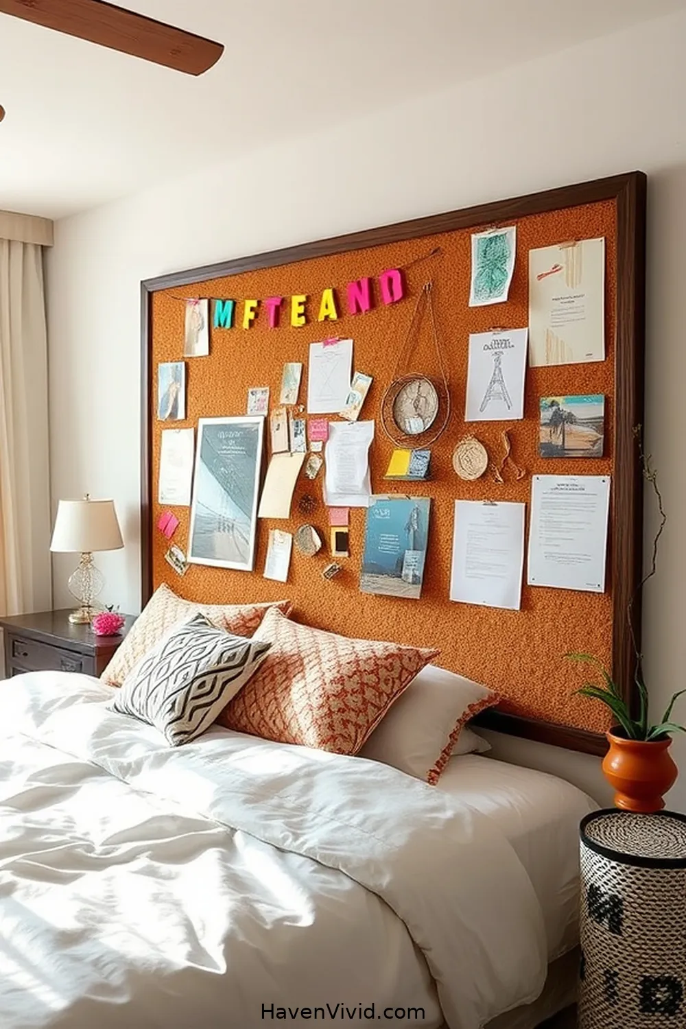 Create Artistic Spaces in Your Bedroom Using Cork 4 DIY Cork Bulletin Boards for Organization for Create Artistic Spaces in Your Bedroom Using Cork
