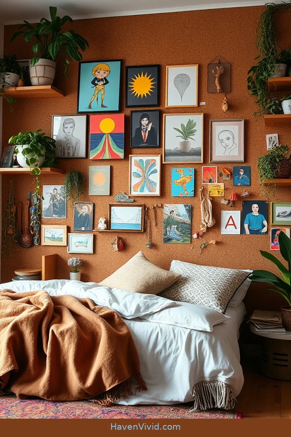 Create Artistic Spaces in Your Bedroom Using Cork 3 Incorporating Corkboard Walls for Art Displays for Create Artistic Spaces in Your Bedroom Using Cork