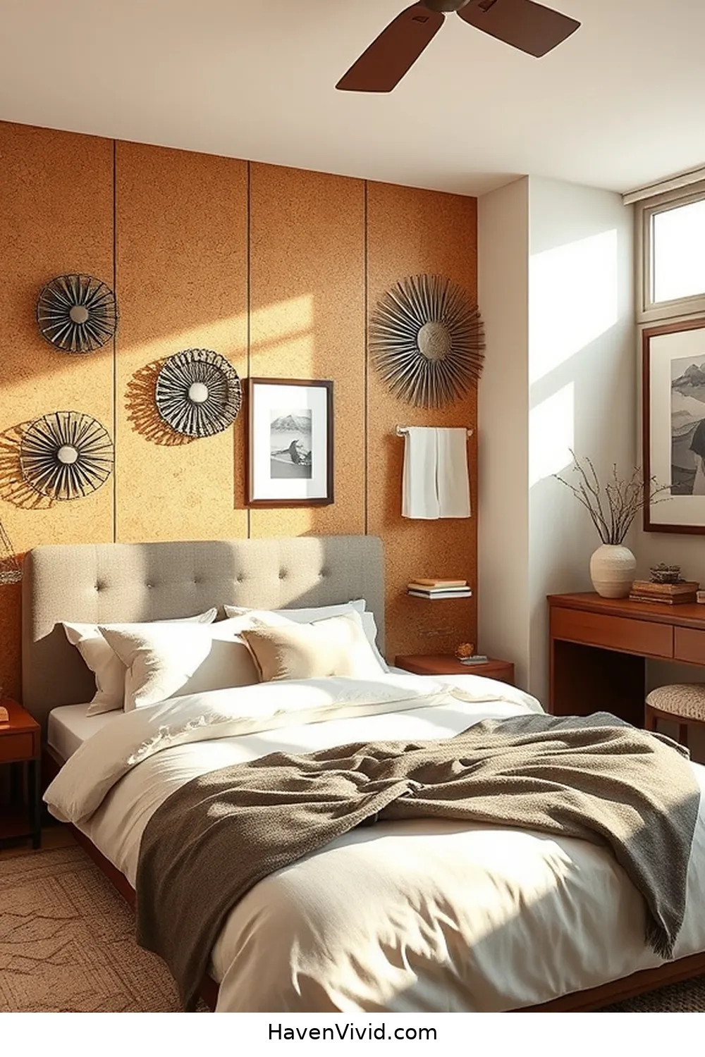Create Artistic Spaces in Your Bedroom Using Cork 2 The Benefits of Using Cork in Bedroom Decor for Create Artistic Spaces in Your Bedroom Using Cork