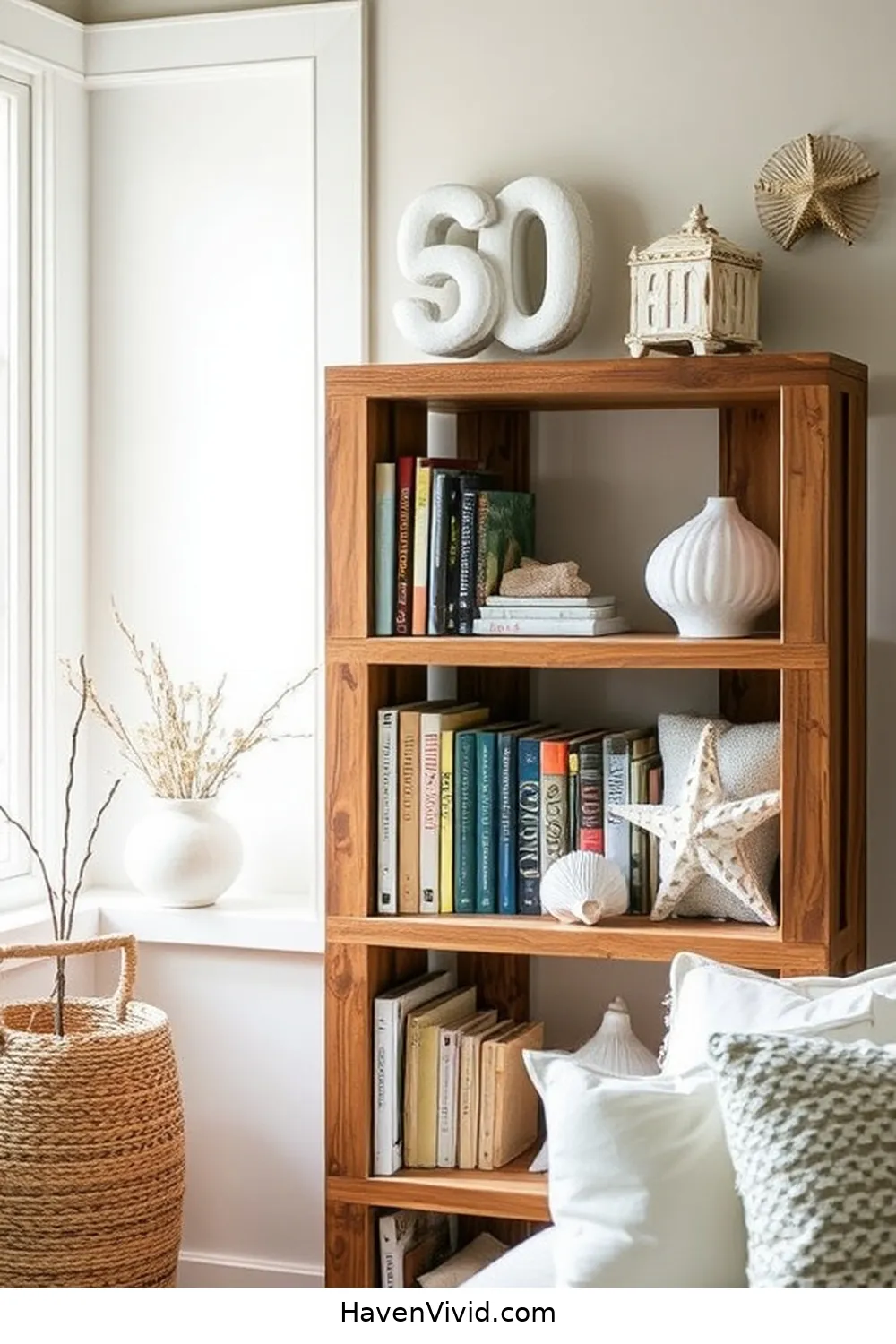 Create Coastal Living Vibes in Your Library Using Recycled Wood 6 Designing a Rustic Bookshelf for Create Coastal Living Vibes in Your Library Using Recycled Wood