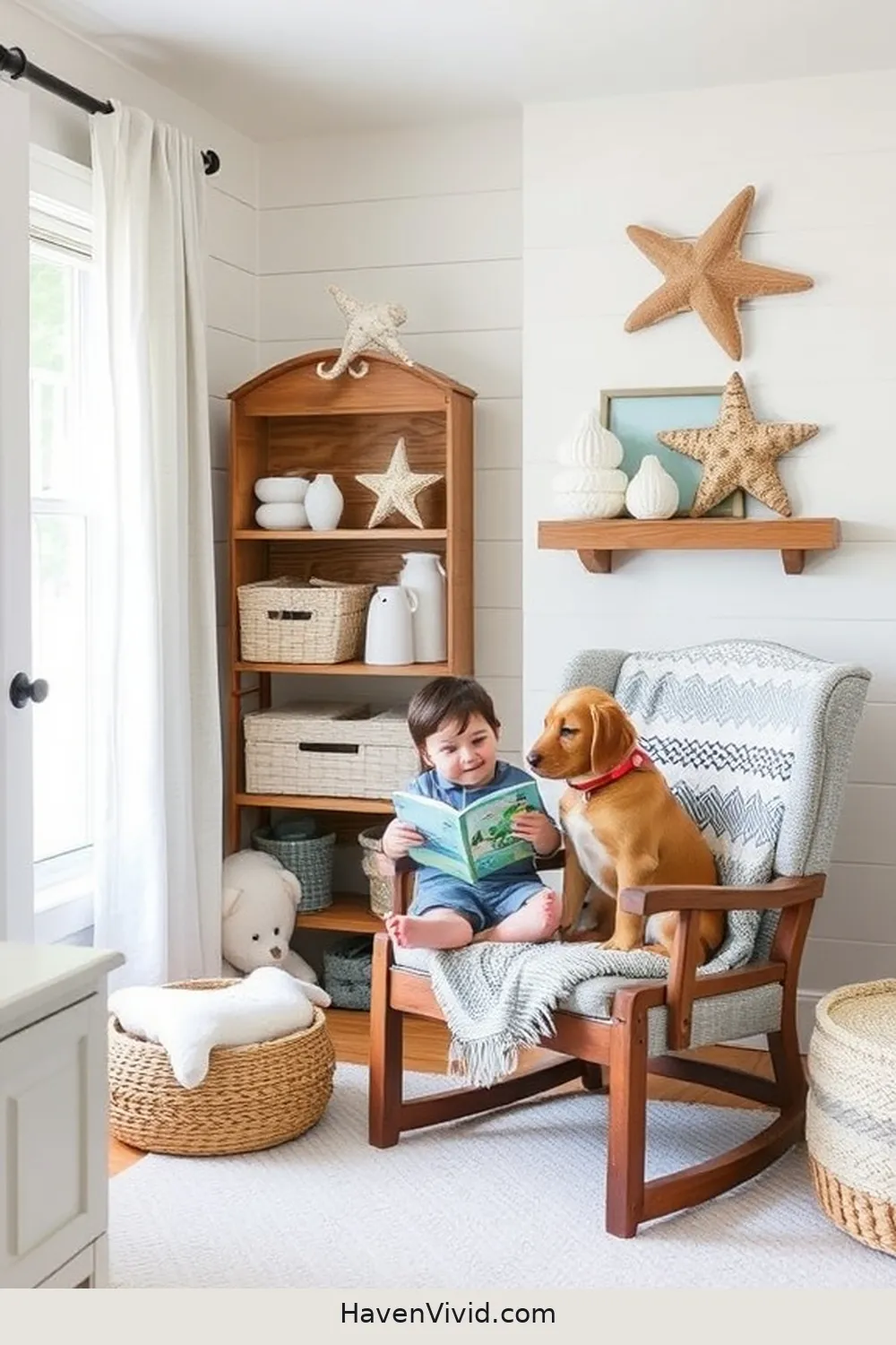 Create a Coastal Living Nursery Using Recycled Wood 7 Creating a Cozy Reading Nook for Create a Coastal Living Nursery Using Recycled Wood