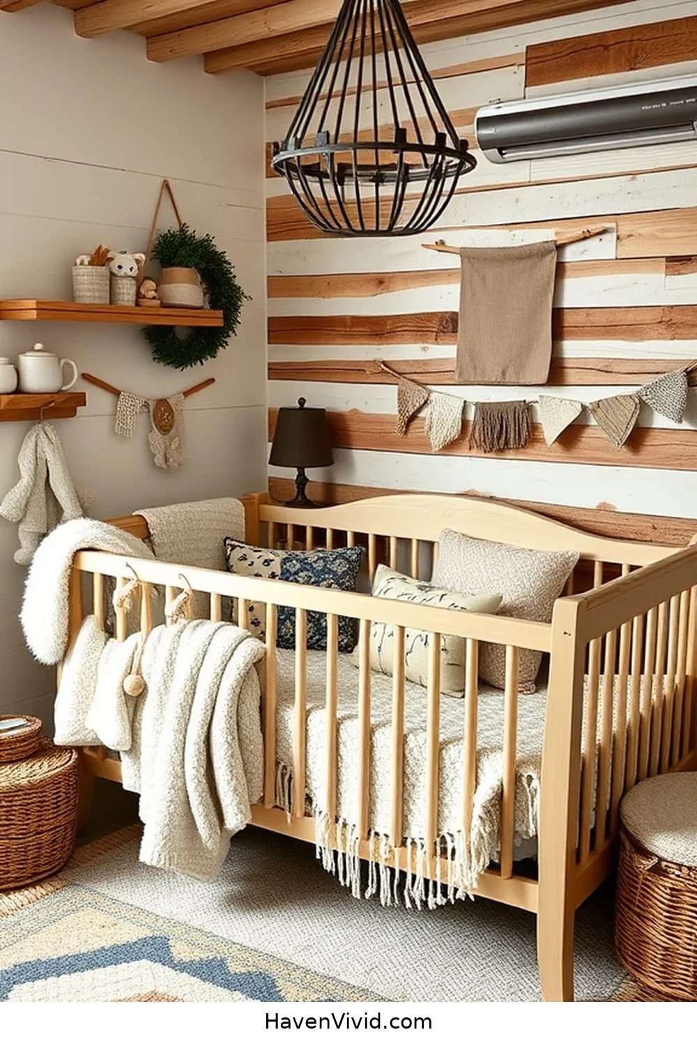 Create a Cozy Farmhouse Nursery Using Recycled Wood 13 Adding Textile Elements: Soft Furnishings and Accessories for Create a Cozy Farmhouse Nursery Using Recycled Wood