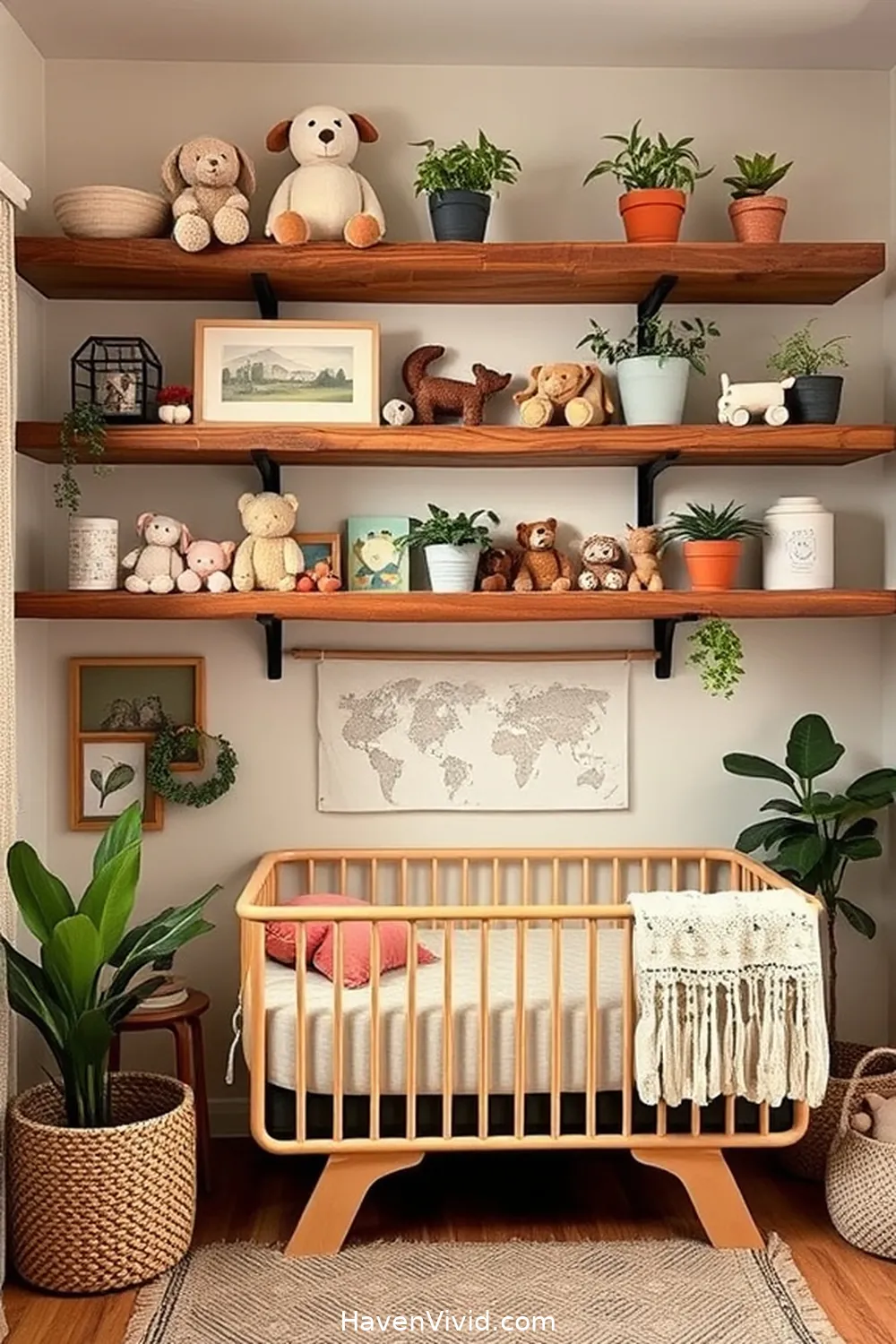 Create a Cozy Farmhouse Nursery Using Recycled Wood 5 Reclaimed Wood Shelving Ideas for Nursery Storage for Create a Cozy Farmhouse Nursery Using Recycled Wood