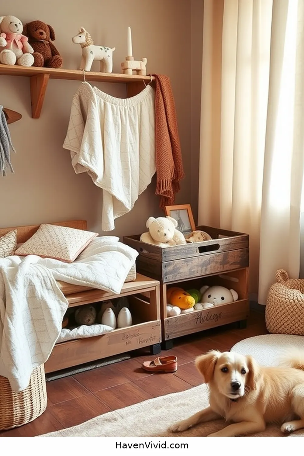 Create a Cozy Farmhouse Nursery Using Recycled Wood 11 Repurposing Wood for Unique Toy Storage Solutions for Create a Cozy Farmhouse Nursery Using Recycled Wood