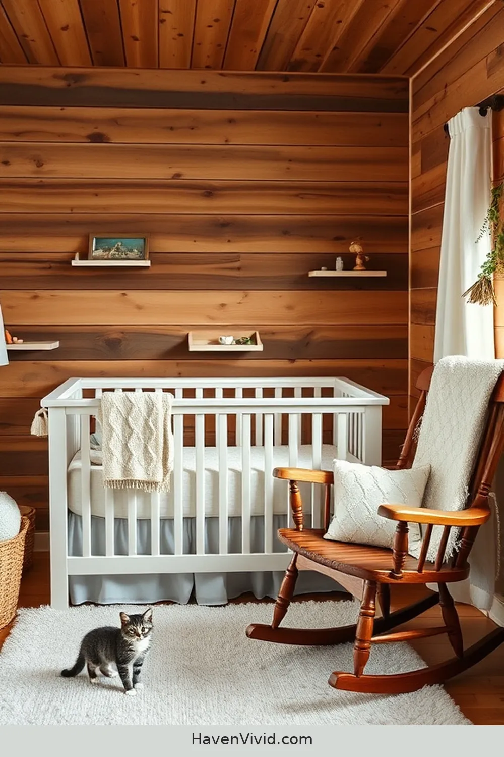 Create a Cozy Farmhouse Nursery Using Recycled Wood 7 Rustic Accent Walls: Transforming the Nursery Space for Create a Cozy Farmhouse Nursery Using Recycled Wood