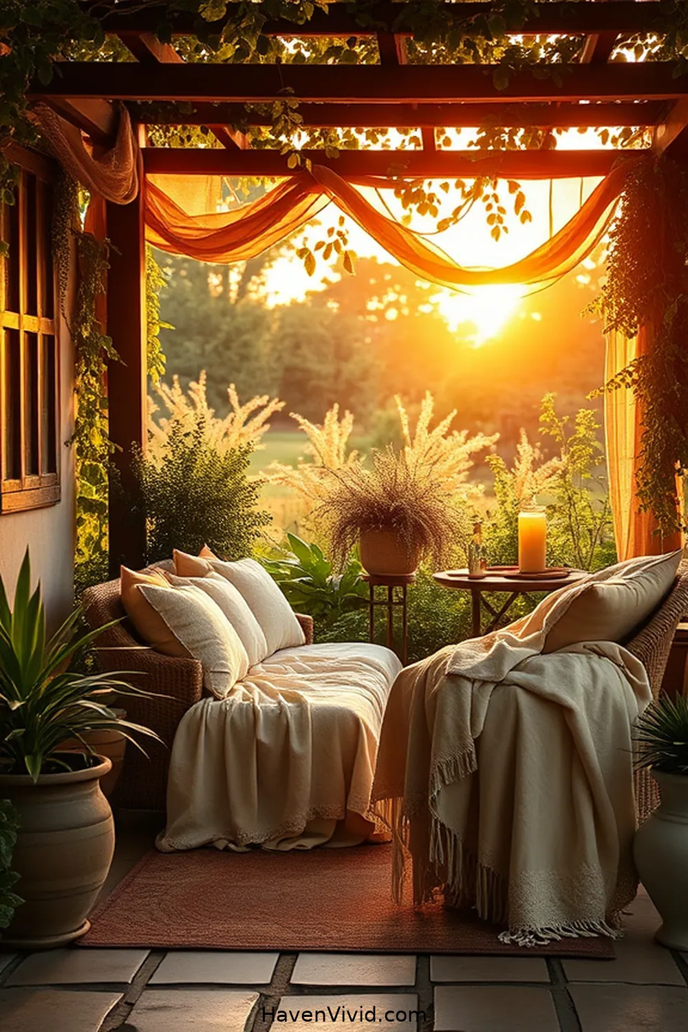 Create a Cozy Outdoor Patio for Farmhouse Living Using Organic Cotton 7 Adding Warmth With Organic Cotton Blankets for Create a Cozy Outdoor Patio for Farmhouse Living Using Organic Cotton