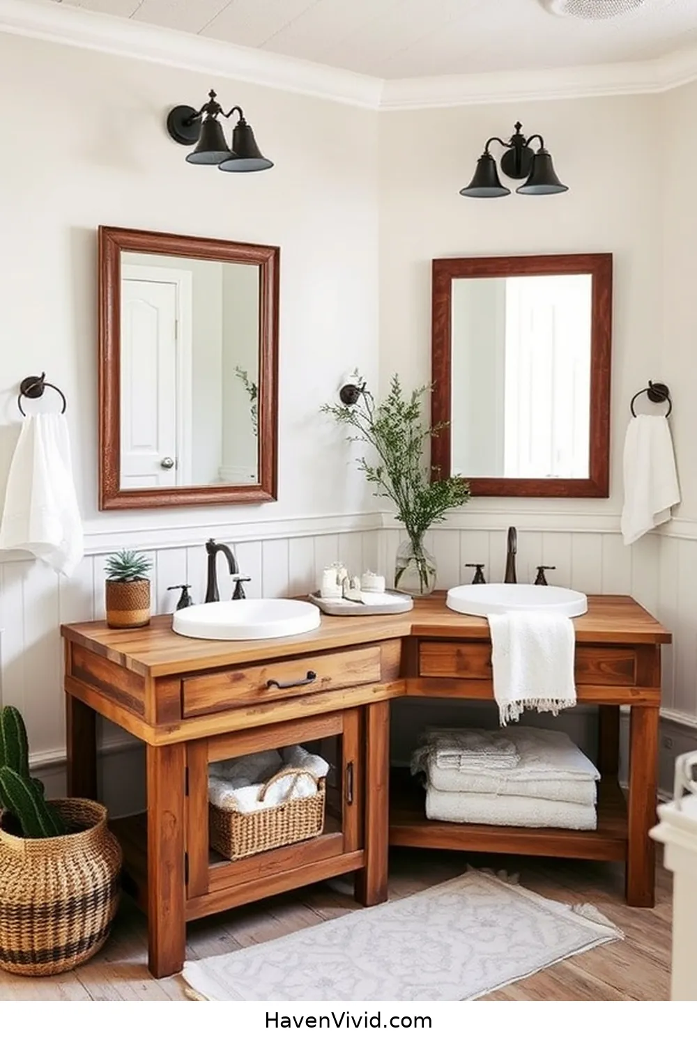 Create a Farmhouse Bathroom Aesthetic Using Recycled Wood 3 Creative Ideas for Reclaimed Wood Vanities for Create a Farmhouse Bathroom Aesthetic Using Recycled Wood