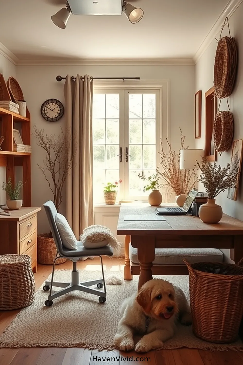 Choosing a Color Palette for Create a Farmhouse Home Office Using Organic Cotton Decor