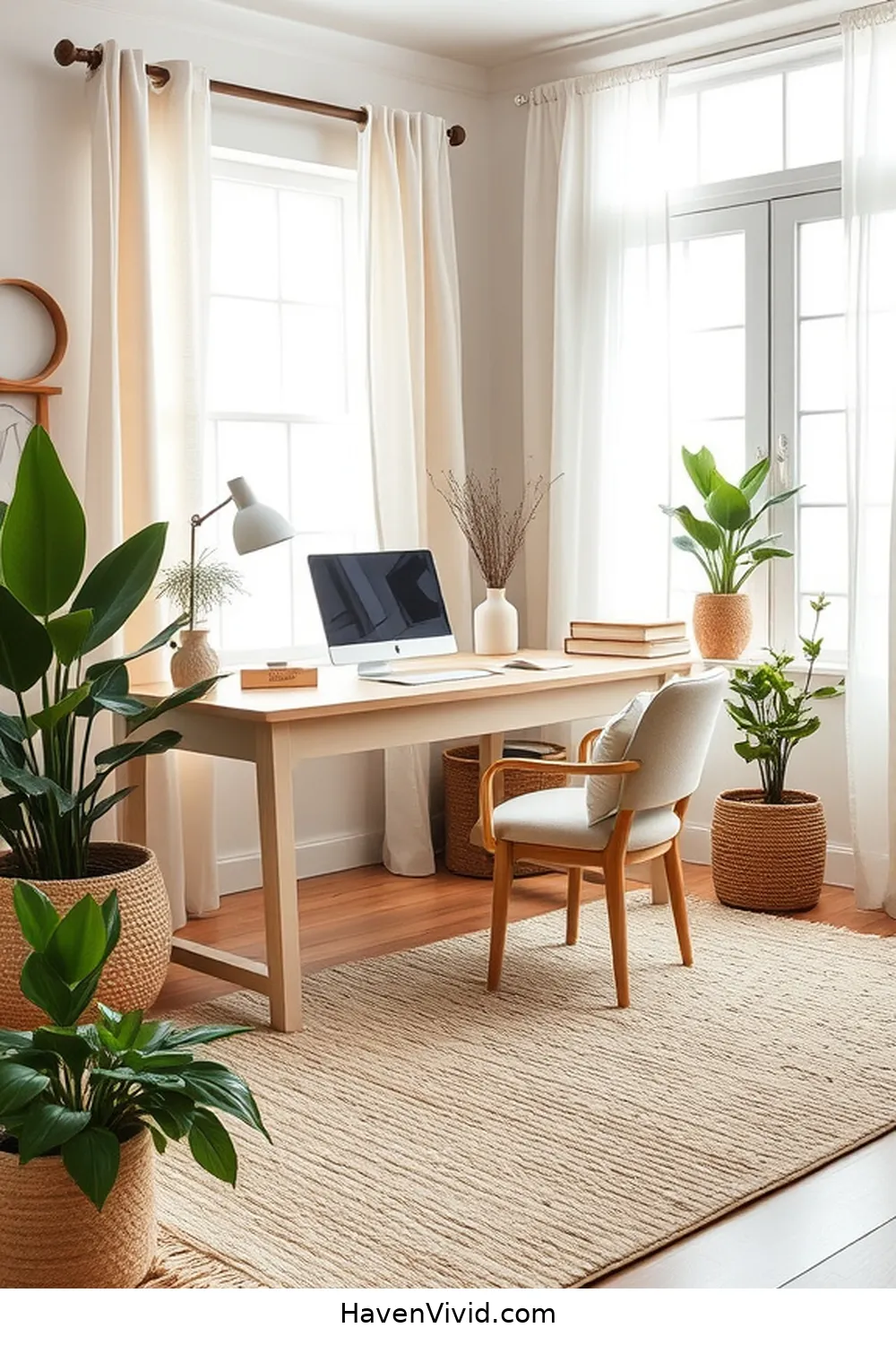 Selecting Cozy Rugs for Create a Farmhouse Home Office Using Organic Cotton Decor