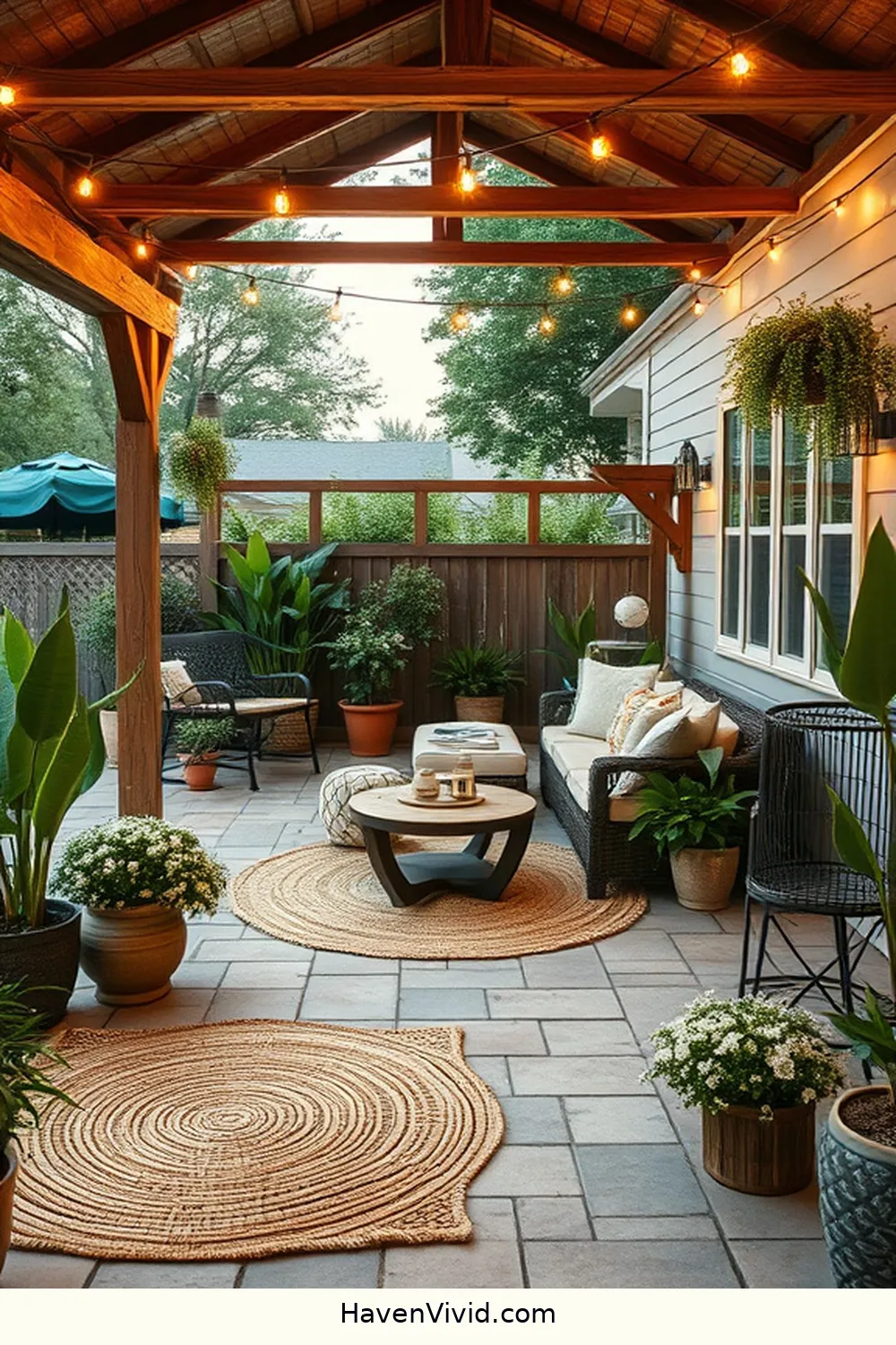 Create a Farmhouse Outdoor Patio Using Bamboo Accents 9 Bamboo Rugs: Softening Your Outdoor Space for Create a Farmhouse Outdoor Patio Using Bamboo Accents