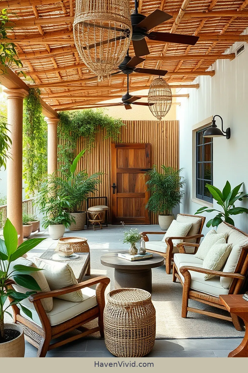 Create a Farmhouse Outdoor Patio Using Bamboo Accents 10 DIY Bamboo Decor Projects for Personal Touches for Create a Farmhouse Outdoor Patio Using Bamboo Accents