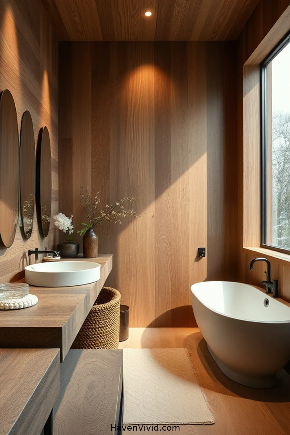 Create a Glamorous Bathroom Using Recycled Wood for a Luxurious Lifestyle 8 Elegant Wood Wall Treatments for Create a Glamorous Bathroom Using Recycled Wood for a Luxurious Lifestyle