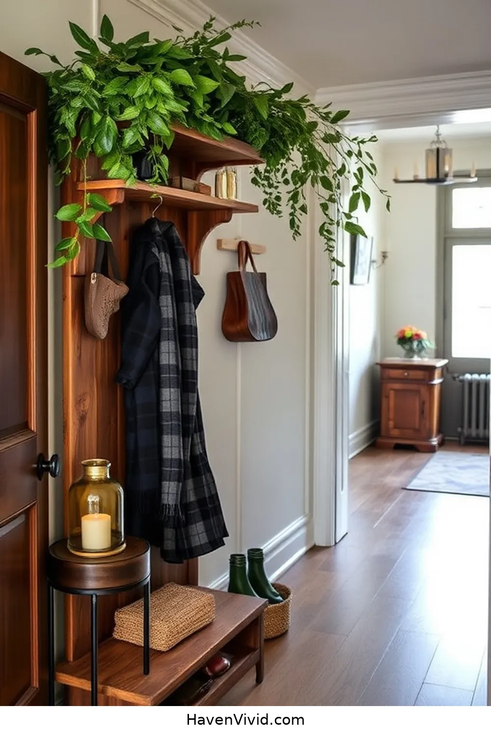 Create a Glamorous Hallway Using Recycled Wood: 3 Ways 4 Build a Chic Coat Rack for Create a Glamorous Hallway Using Recycled Wood: 3 Ways