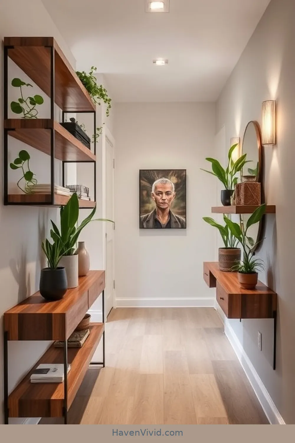 Create a Glamorous Hallway Using Recycled Wood: 3 Ways 3 Craft Stylish Shelving Units for Create a Glamorous Hallway Using Recycled Wood: 3 Ways