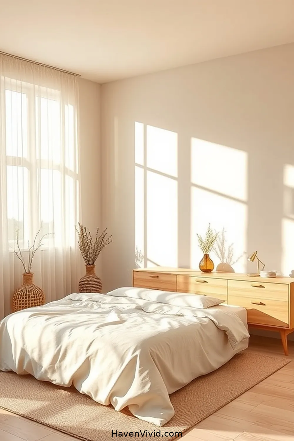 Create a Minimalist Bedroom Using Solar-Powered Lights in 7 Steps 3 Choose a Neutral Color Palette for Create a Minimalist Bedroom Using Solar-Powered Lights in 7 Steps
