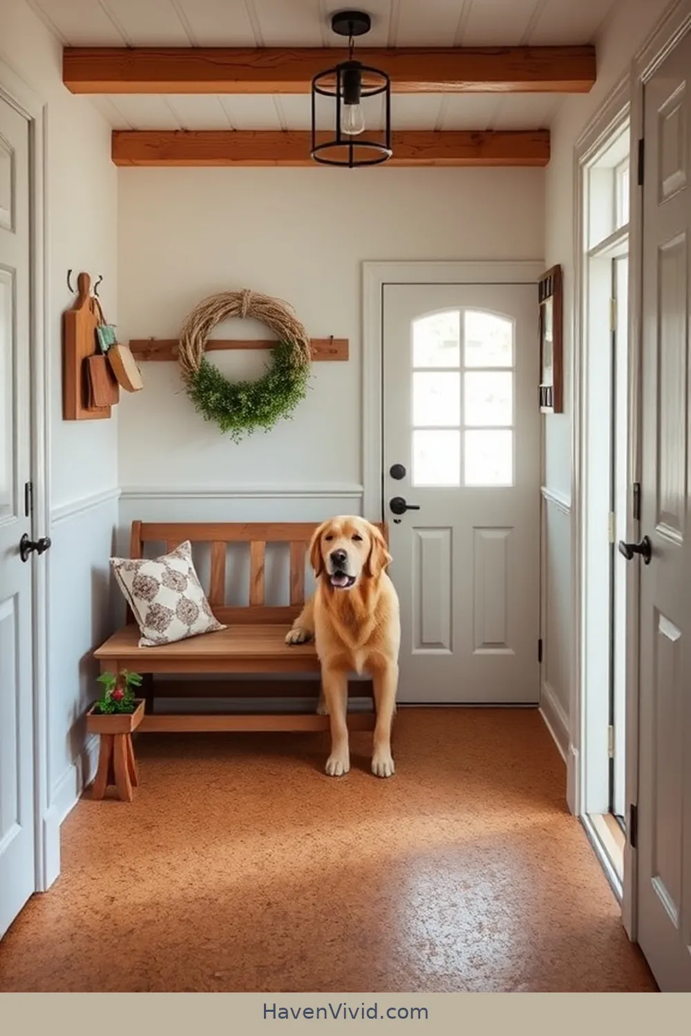 Designing a Welcoming Entryway for Create a Warm Farmhouse Hallway Using Cork Flooring
