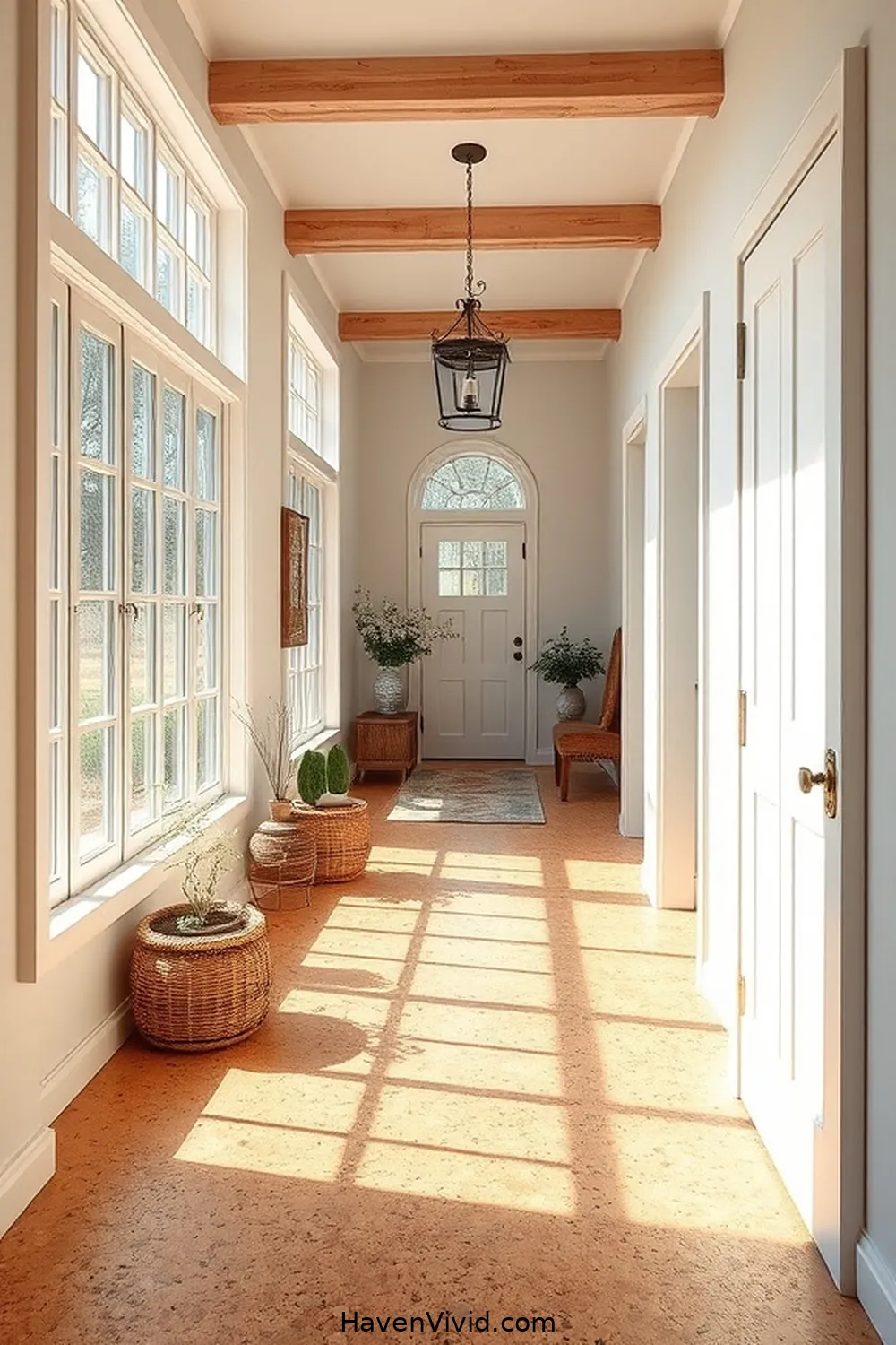 Maximizing Natural Light in Your Hallway for Create a Warm Farmhouse Hallway Using Cork Flooring